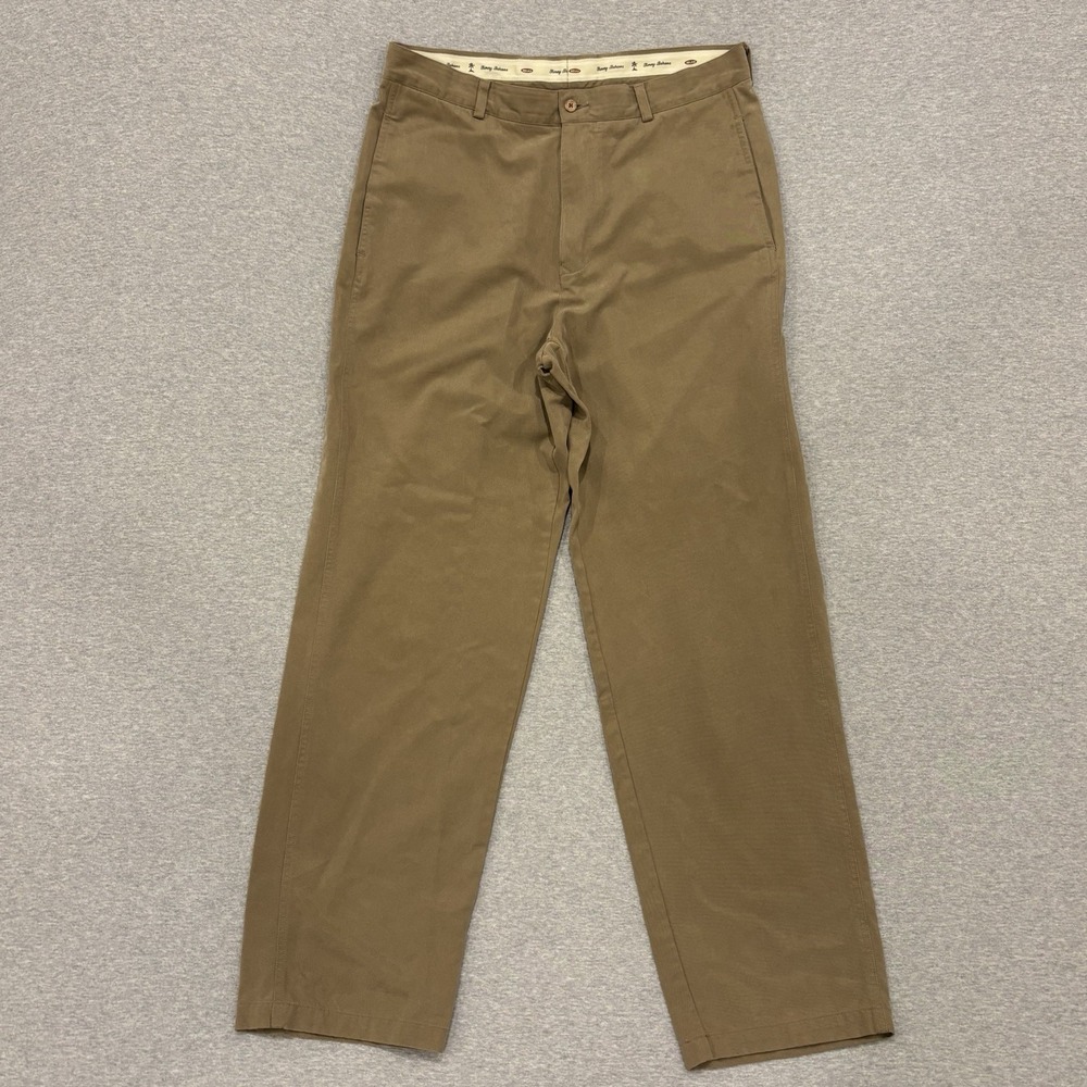 Tommy Bahama Relax Pants Mens Size 36x33 Tan Brown Casual Chino Trousers Lyocell